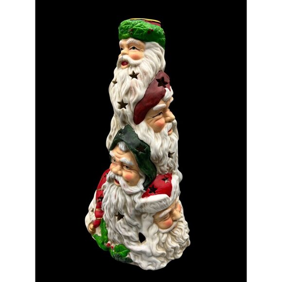 The Many Faces of Santa Lighted Figurine - Picture 2 of 16
